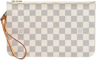 Louis Vuitton Pre-owned Clutches, female, White, Size: ONE SIZE Pre-owned Neverfull Pouch