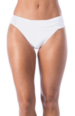 La Blanca Island Goddess Hipster Bikini Bottoms in White at Nordstrom, Size 10