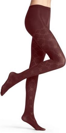 Falke Check Mate Tights in Cayenne at Nordstrom Rack, Size Medium