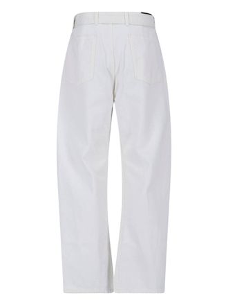 Christophe Lemaire Mens Trousers White Cotton