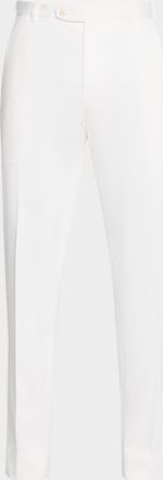 Brioni Mens Journey Flat-Front Trousers