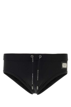Dolce & Gabbana Black Logo Swim Brief
