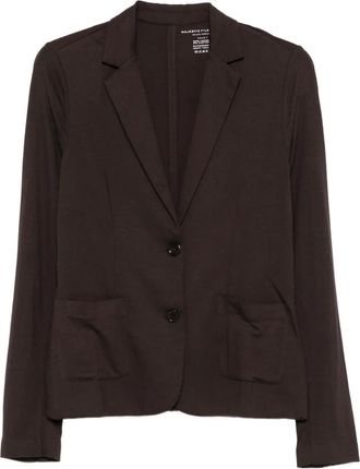 Majestic Filatures ^ giacca monopetto aderente - Marrone