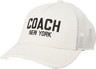 Coach Truckerpet met geborduurd logo