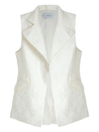 Isolda Encantos flap-pockets waistcoat - women - Polyester/Viscose/Polyamide/Cotton - 36 - White