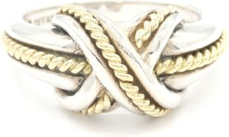 Tiffany & Co. Yellow Gold (18K) Sterling Silver 925 Band Ring (Pre-Owned)