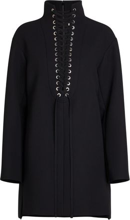 Khaite Lee Lace-up Crepe Mini Dress - Black - S (UK8-10 / S)