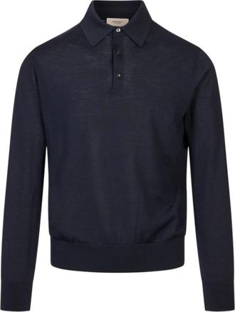 Agnona Round-neck Truien - Heren - Ronde hals truien - Blauw - M - Truien & Vesten