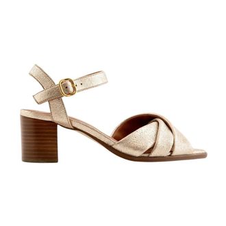 Maison Toufet Schoenen, Dames, Geel, 40 EU, Leer, Sandale Antonella