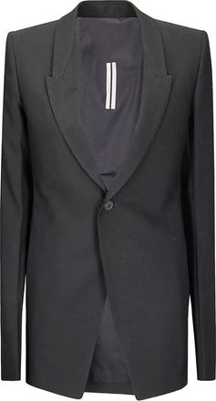 Rick Owens Blazer in lana con bottone singolo - Nero