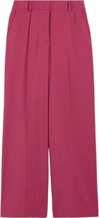 Max Mara Pantalon Visivo - Dames - Wijde Broeken - Roze - XL - Broeken