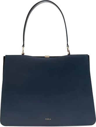 Furla large Agata top-handle tote bag - Blue