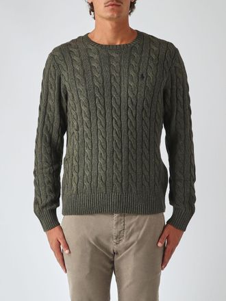 Polo Ralph Lauren Maglia girocollo in cotone con logo Pony ricamato