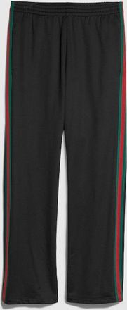 Gucci Shiny Technical Jersey Sportswear Pants, Size XXXL, Black, Ready-to-wear