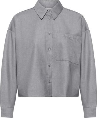 Ichi IHTrine Shirt - Dames - Overhemden - Grijs - M - Polyester - Overhemden