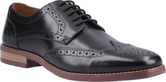 Hush Puppies Mack Leren Heren Zwarte Brogues Schoenen