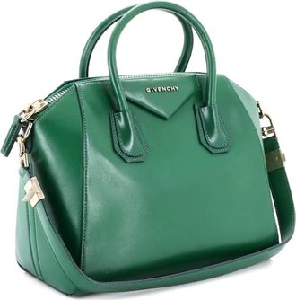 Givenchy Antigona Bag Glazed Leather Small satchel - Verde