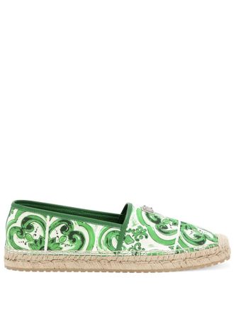 Dolce & Gabbana Majolica Stampa Espadrilles