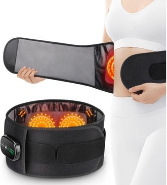 OEM Cintur&oacute;n De Masaje Con Calefacci&oacute;n Inal&aacute;mbrico Para Dolor Lumbar, Masajeador De Espalda, Shiatsu, Cintur&oacute;n De Soporte Lumbar, Alivia El Dolor De Espal