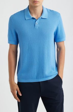 Theory Tactile Cotton Polo in Crisp Blue - 2Qk at Nordstrom, Size Xx-Large