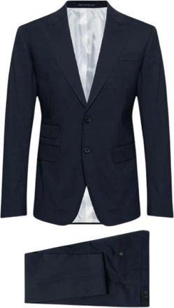 Dsquared2 Kostuum - Heren - Business pakken - Blauw - S - Wol - Kostuums