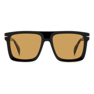 David Beckham Db 7134/S Rectangular Tortoiseshell Sunglasses
