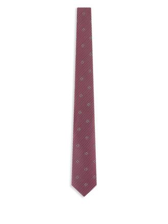 Giorgio Armani striped silk tie - men - Mulberry Silk - One Size - Red