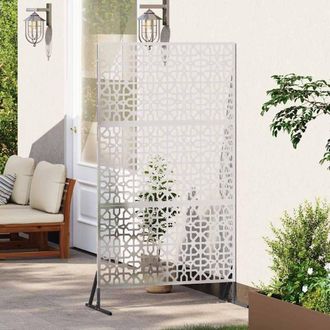 Berkfield Home Privacy Screen 100x50x180 cm Stainless Steel in Silver | Size: 100 x 50 x 180 cm