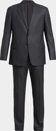 Giorgio Armani Mne & apos;s Basic Wool Two-Piece Suit