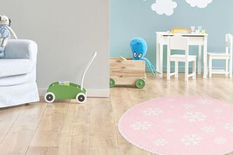 Arte Espina Kinderteppich »Bambini 400« rund 5 mm Höhe Fantasievoll bedruckter Kinderteppich, angenehme Haptik