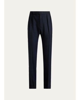 Ralph Lauren Purple Label Mens Gregory Hand-Tailored Cashmere Trousers