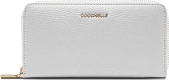 Coccinelle Portafoglio in pelle con zip - Bianco