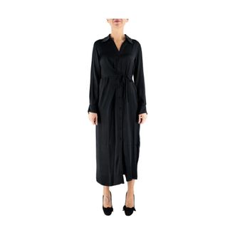 Manila Grace Dames, Jurken, Zwart, Maat: XS Viscose