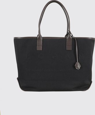 Hogan Borsa Shopping Hogan in canvas e pelle
