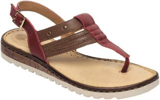 Lobo Solo Womens 1863 Sandal In Brown/red