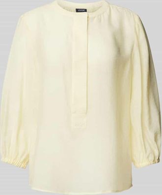 Joop Regular Fit Bluse aus Lyocell-Mix mit Leinen-Anteil Modell Betsy in Hellgelb, Gr&ouml;&szlig;e 36