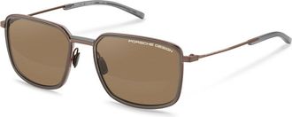 Porsche Design P8941 C629 Mens Sunglasses Brown Size 58