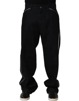 Dolce & Gabbana Cotton Stretch Straight Jeans - Black