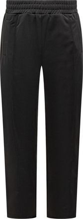 Palm Angels Black Straight Elasticated Pants