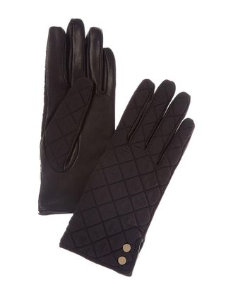 Brooks Brothers Quilted Leather Gloves