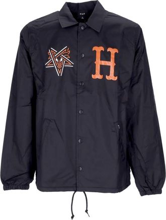 HUF Waterafstotende Coachjas Zwart - Heren - Zomerjassen - Zwart - S - Polyester - Jassen