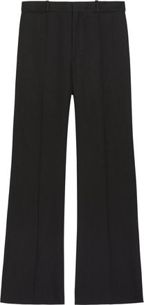 Chlo&eacute; Cotton Flared-leg Trousers - Black - 40 (UK12 / M)