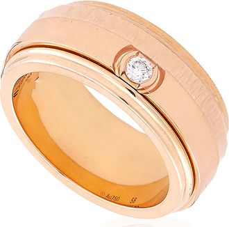 Piaget Possession 18k Rose Gold Diamond Ring, Size 55
