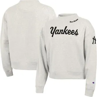 Champion Womens Champion Stone New York Yankees Triumph Tri-Blend Sweatshirt at Nordstrom, Size Xx-Large