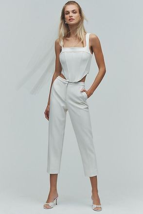BHLDN Mid-Rise Slim Ankle Pants