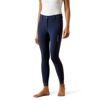 Ariat Womens Tri Factor NT Knee Patch Riding Breech in Navy Eclipse, Size 24, by Ariat
