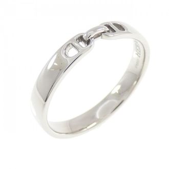 Herm&egrave;s Platinum 950 Band Ring (Pre-Owned)