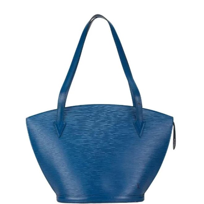 Pre-owned Shoulder Bags, female, Blue, Size: ONE SIZE Pre-owned Leather louis-vuitton-bags