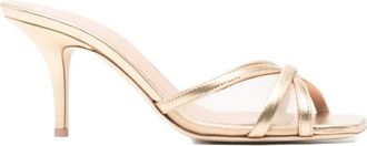Malone Souliers Stiletto pumps met gekruiste bandjes 70 mm - Goud