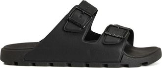 Woolrich Sandali con doppia fibbia - Nero